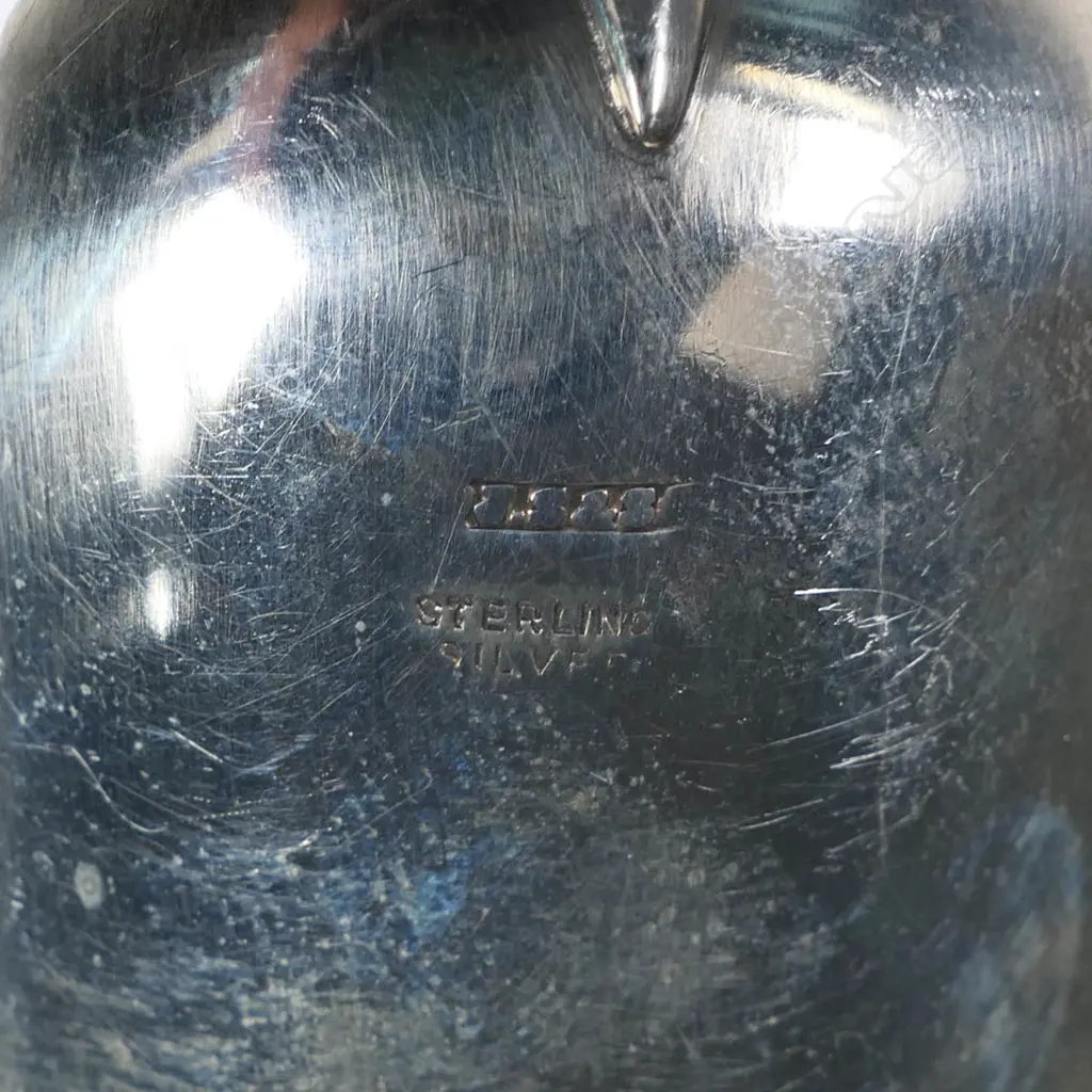 Joseph Swindell & Sons silver and pounamu sugar shovel spoon, Image 1++